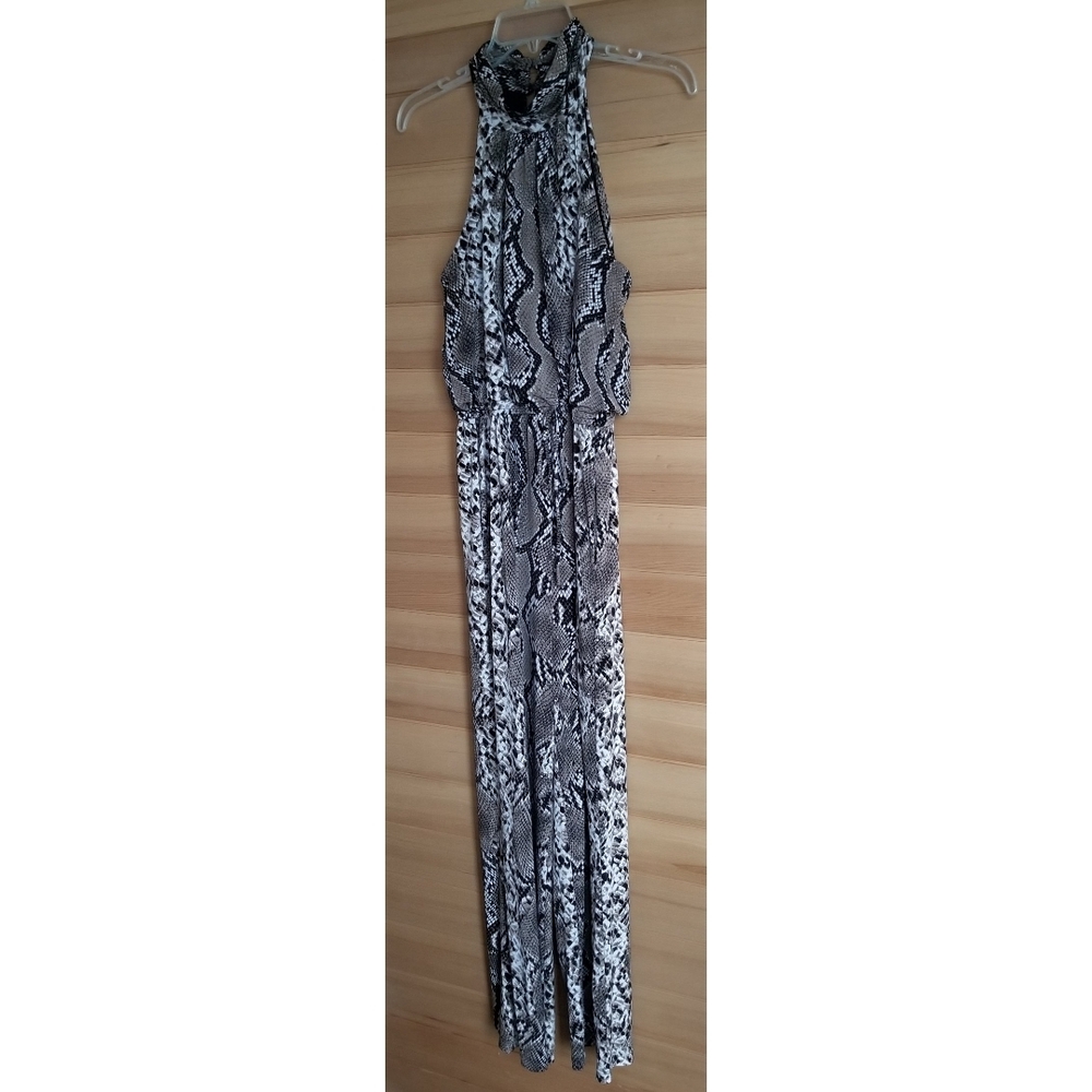 Enfocus Petite Animal Print Jumpsuit